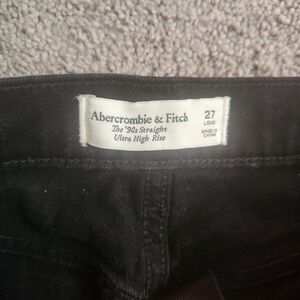 Abercrombie & Fitch Black Ultra High Rise Jeans